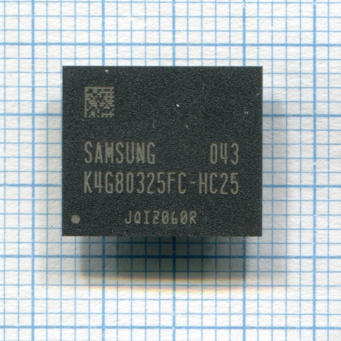 Видеопамять Samsung K4G80325FC-HC25 GDDR5 1GB FBGA-180 (2 шт) фото 1